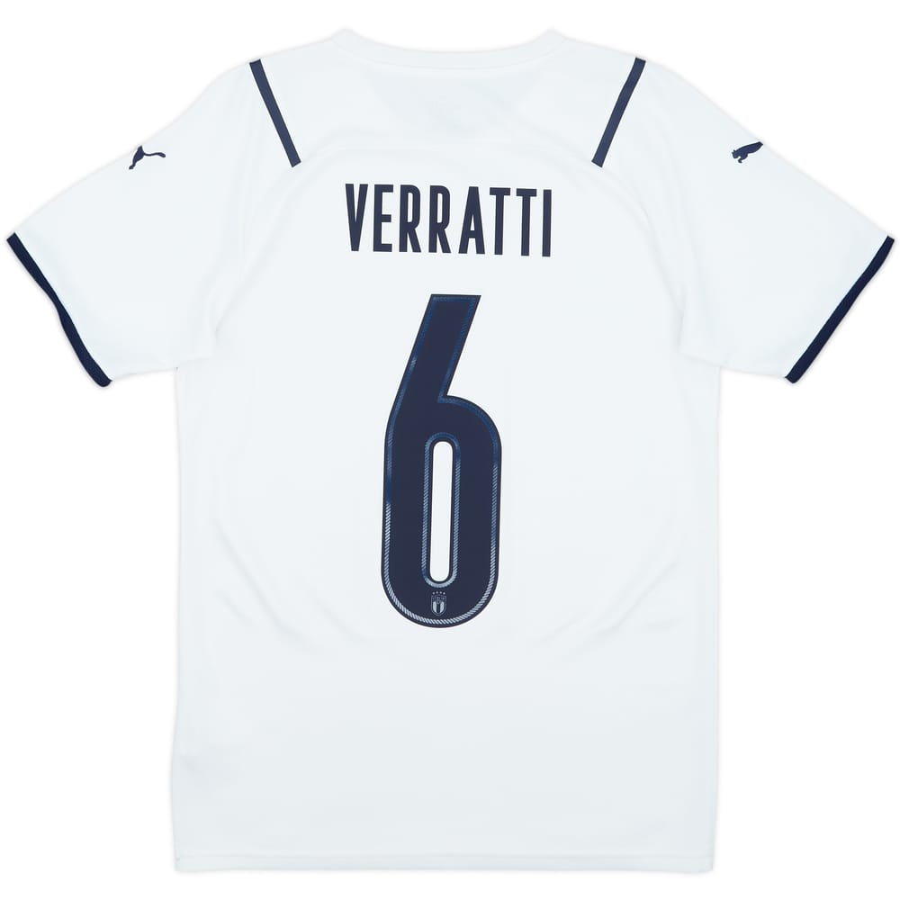 2021 Italy Away Shirt Verratti #6 - 8/10 - (S)