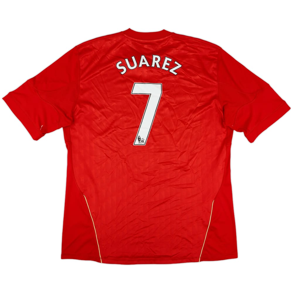 2010-12 Liverpool Home Shirt Suarez #7 - 6/10 - (XXL)