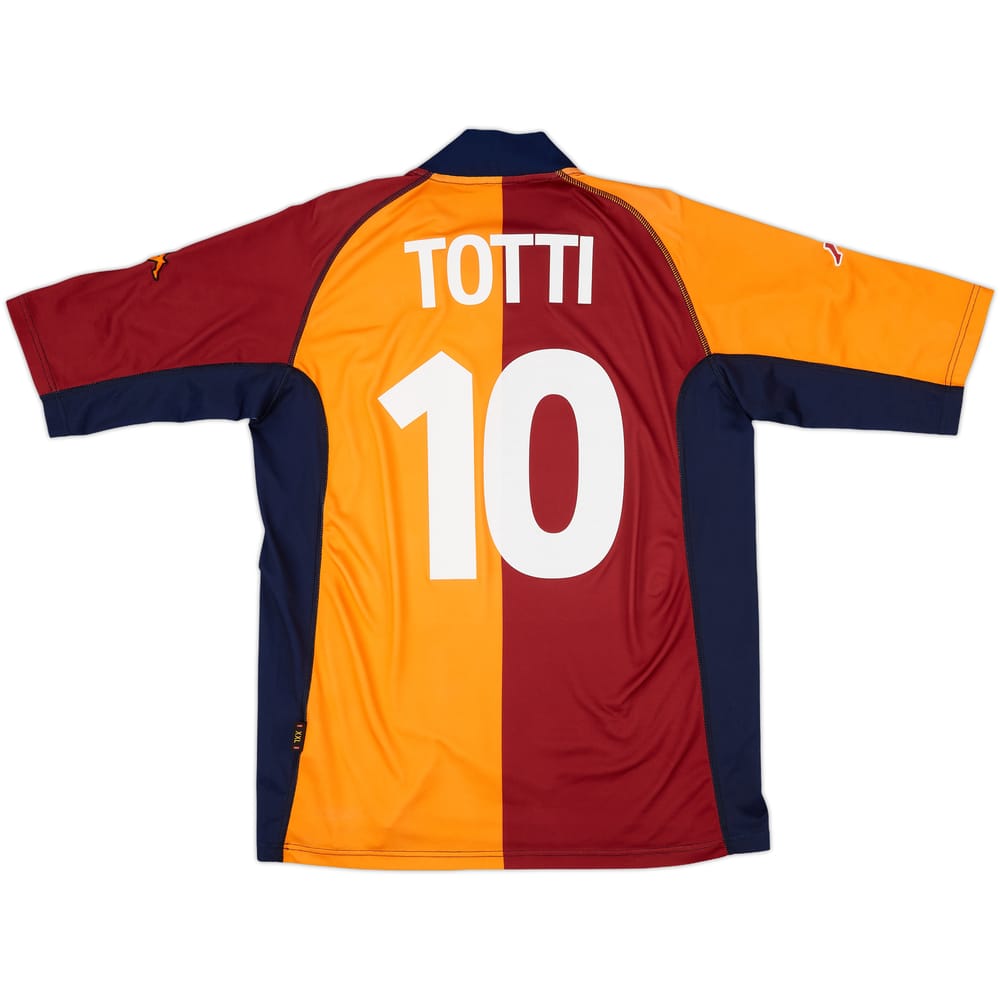 2001-02 Roma European Shirt Totti #10 - 8/10 - (XXL)