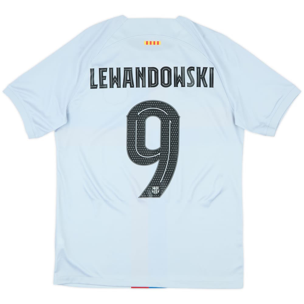 2022-23 Barcelona Third Shirt Lewandowski #9 - 9/10 - (M)
