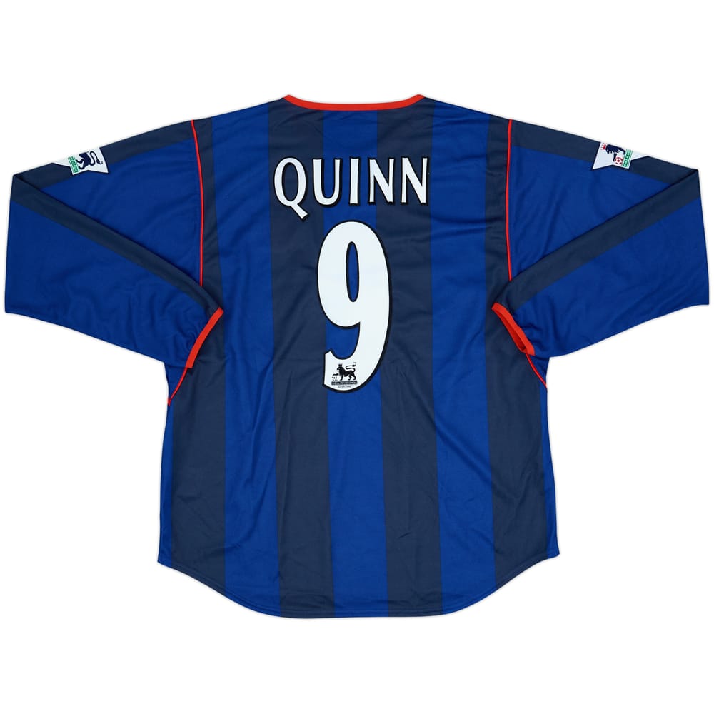 2001-02 Sunderland Player Issue Away L/S Shirt Quinn #9 - 9/10 - (L)