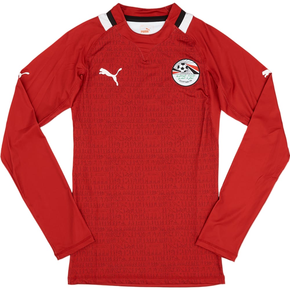 2012-13 Egypt Player Issue L/S Home Shirt - 9/10 - (M)