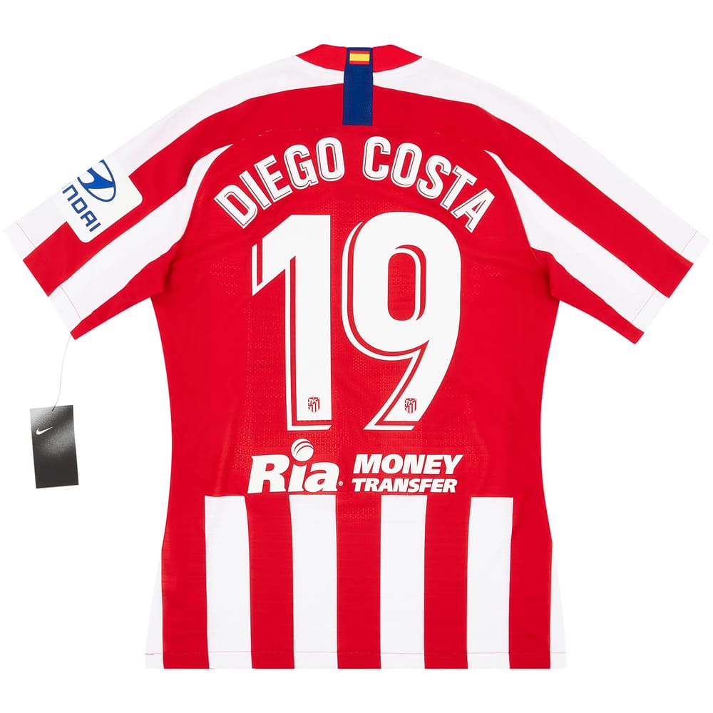 2019-20 Atletico Madrid Player Issue Vaporknit Home Shirt Diego Costa #19 M