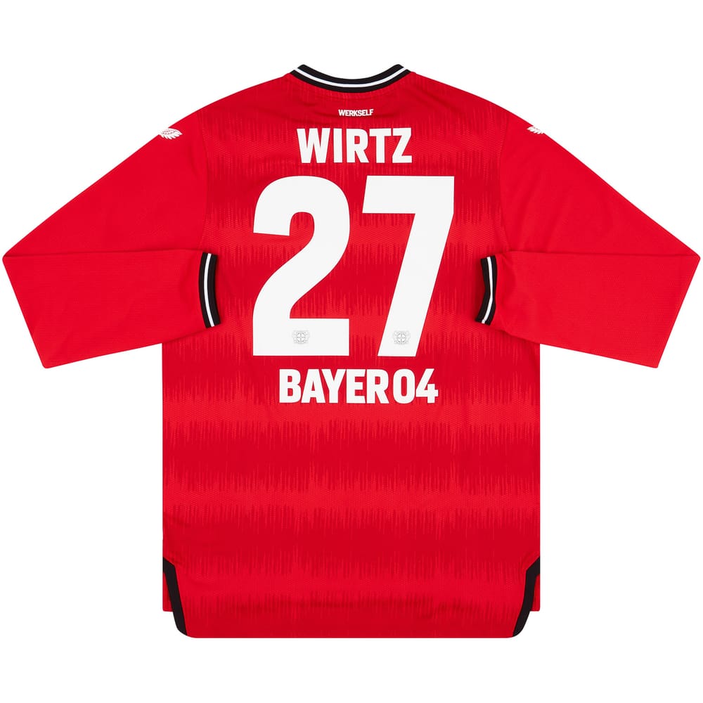 2022-23 Bayer Leverkusen Player Issue Pro Home L/S Shirt Wirtz #27