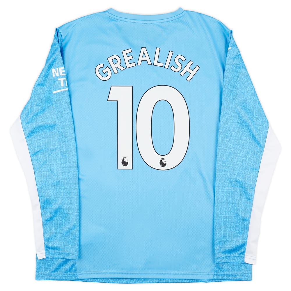 2021-22 Manchester City Home L/S Shirt Grealish #10 (XXL)