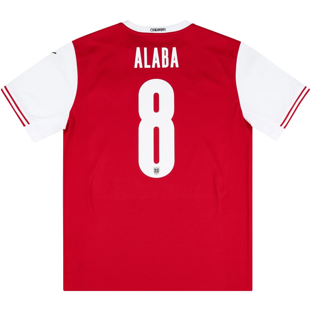 2020-21 Austria Home Shirt Alaba #8