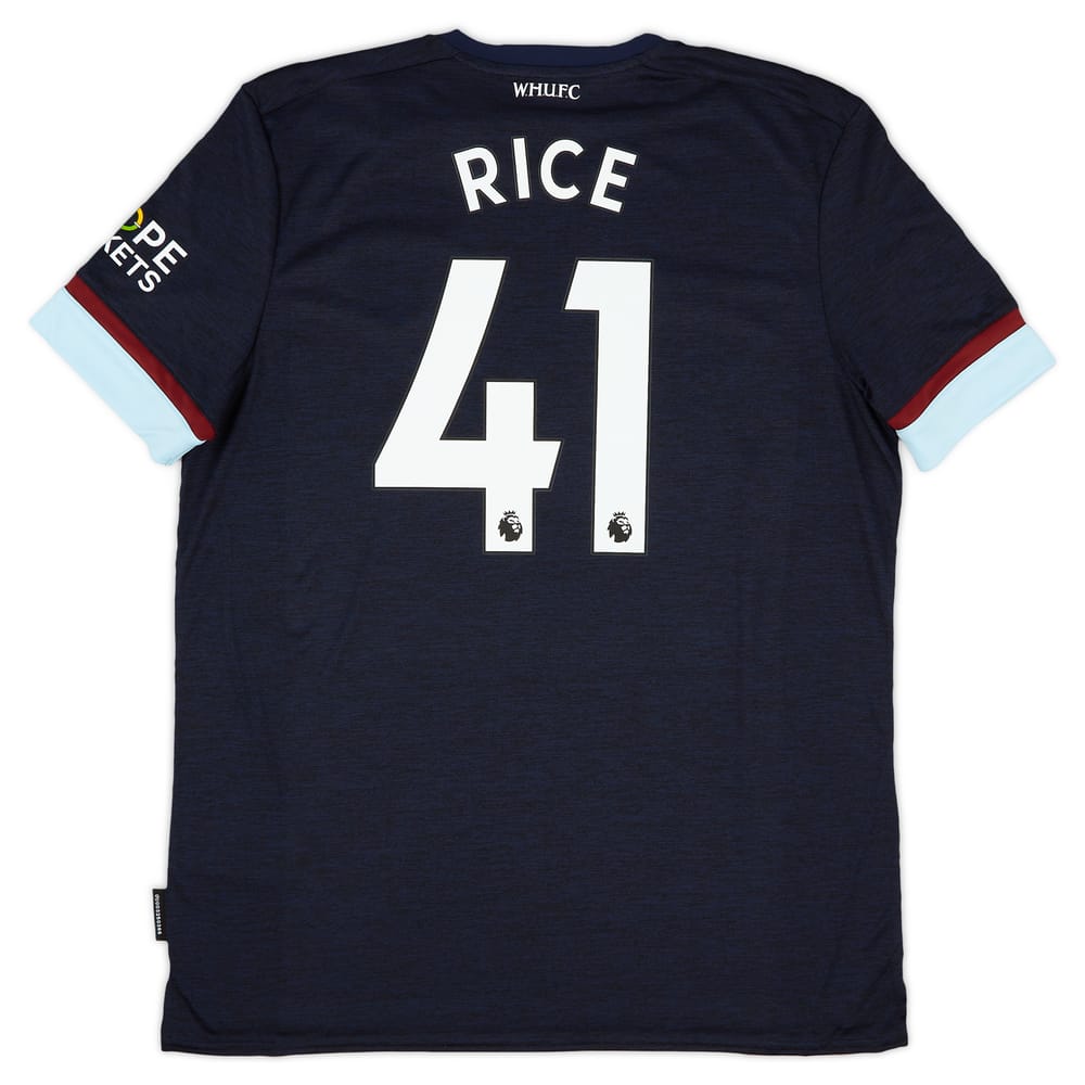 2021-22 West Ham Third Shirt Rice #41 - NEW - (XL)