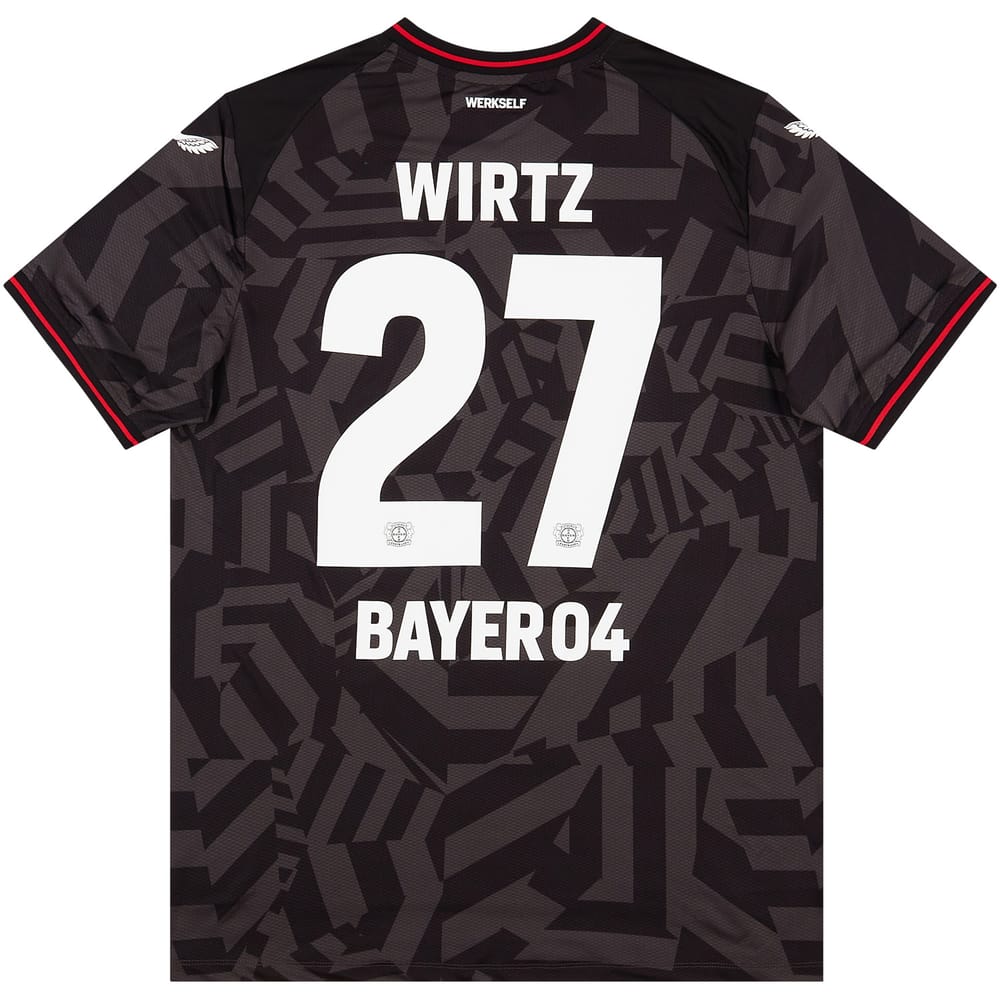 2022-23 Bayer Leverkusen Player Issue Pro Away Shirt Wirtz #27