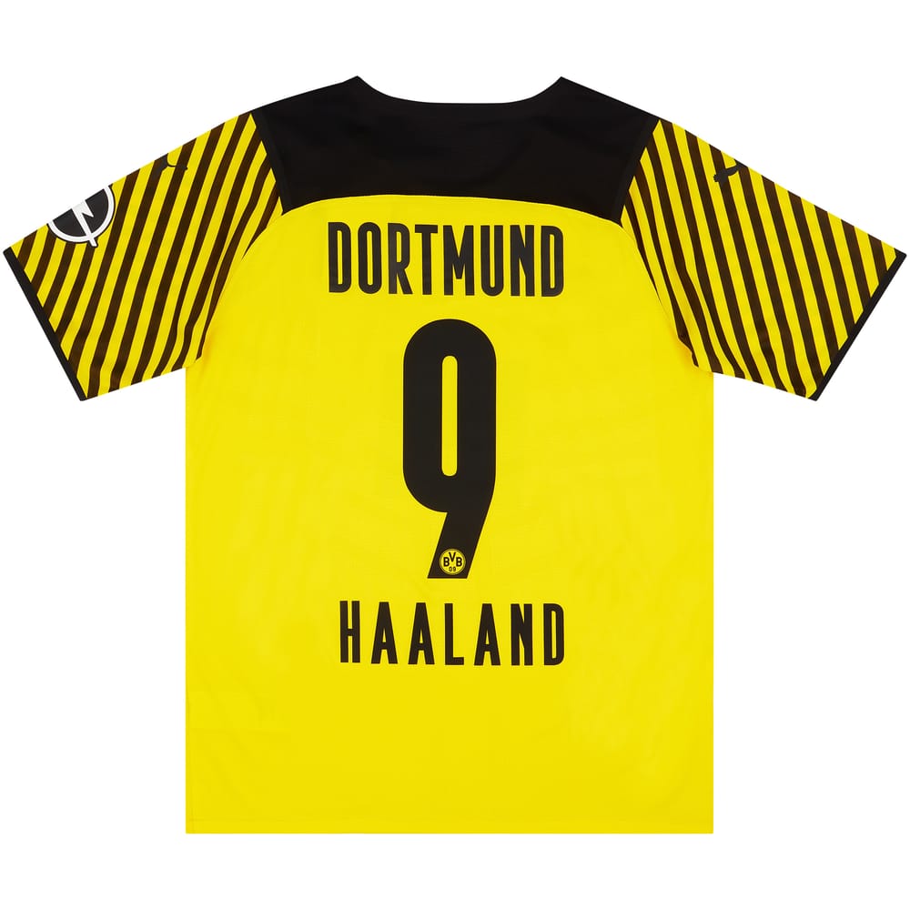 2021-22 Borussia Dortmund Player Issue Pro Home Shirt Haaland #9