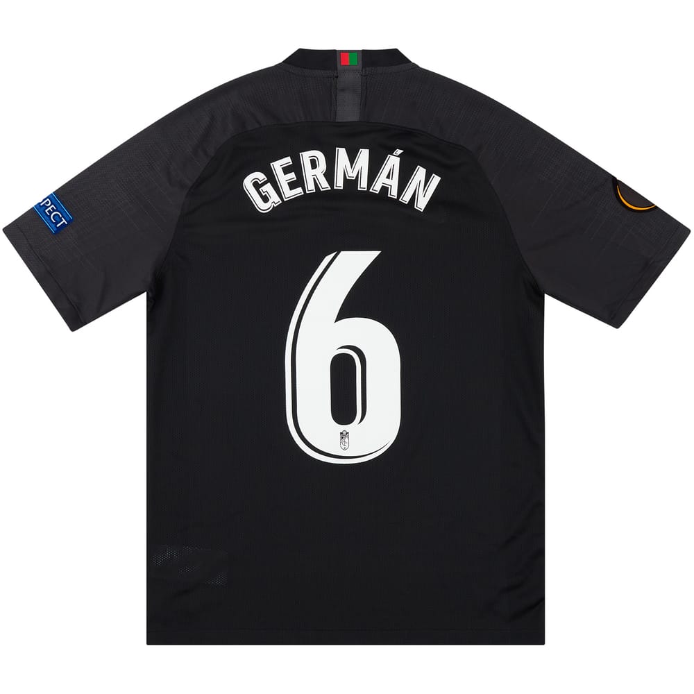 2020-21 Granada Match Issue Europa League Away Shirt Germán #6 (v Man Utd)