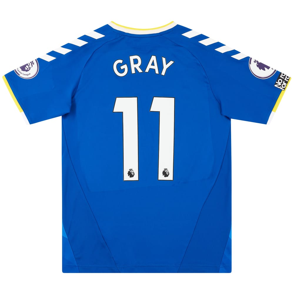 2021-22 Everton Match Issue Home Shirt Gray #11