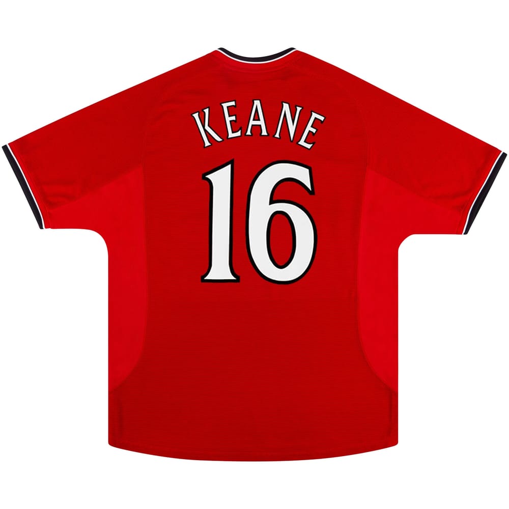 2000-02 Manchester United Home Shirt Keane #16