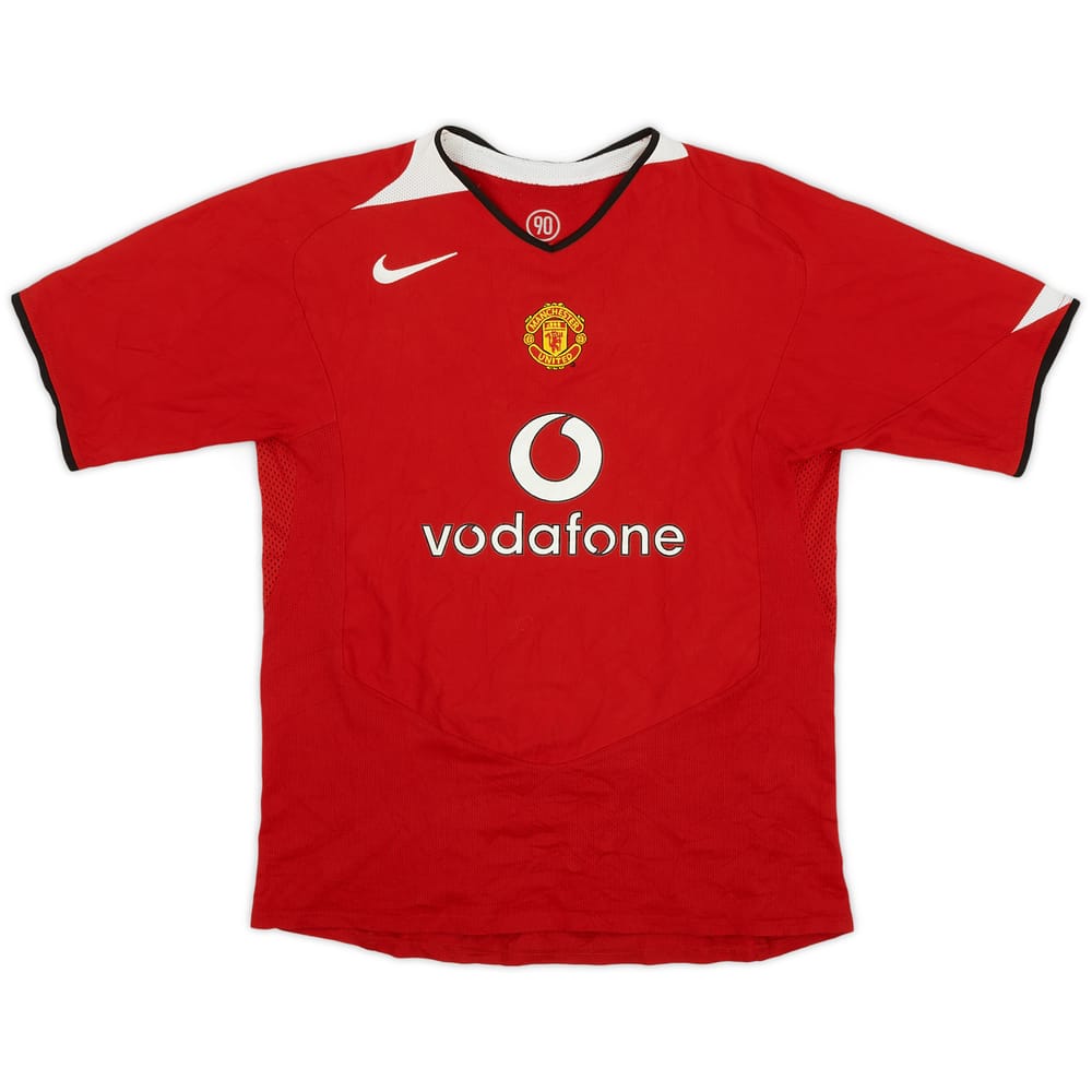 2004-06 Manchester United Home Shirt - 7/10 - (XL.Boys)