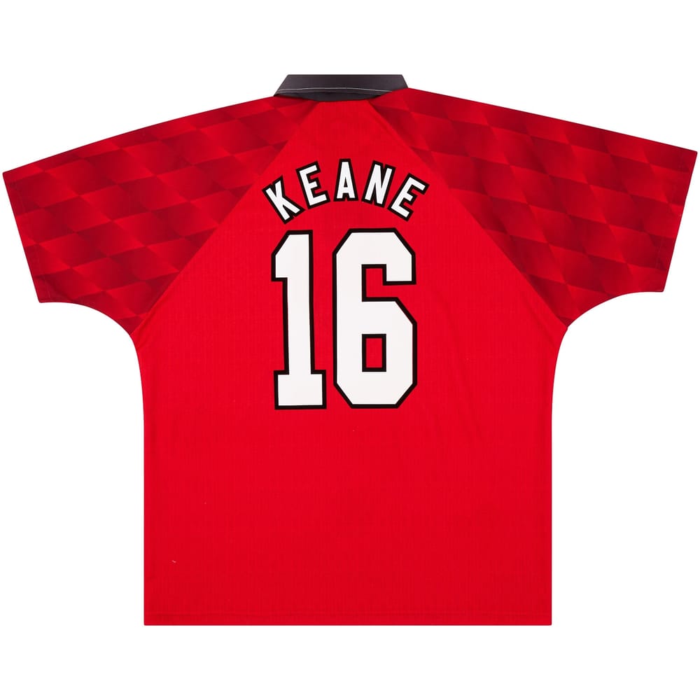 1996-98 Manchester United Home Shirt Keane #16