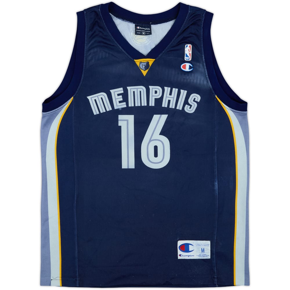 2004-08 Memphis Grizzlies Gasol #16 Champion Away Jersey - 4/10 - (M)