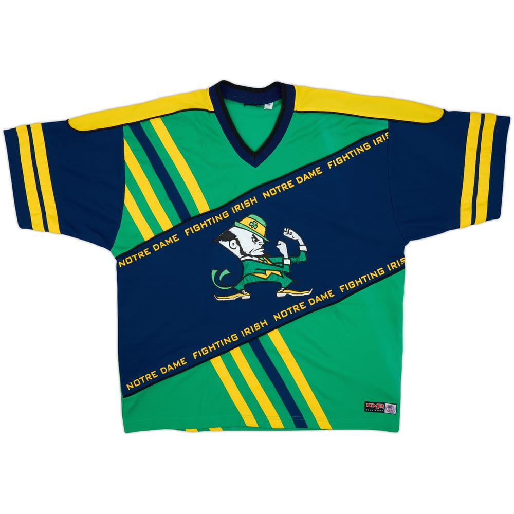 1990s Notre Dame Fighting Irish #74 CMP S/S Hockey Jersey - 6/10 - (L)