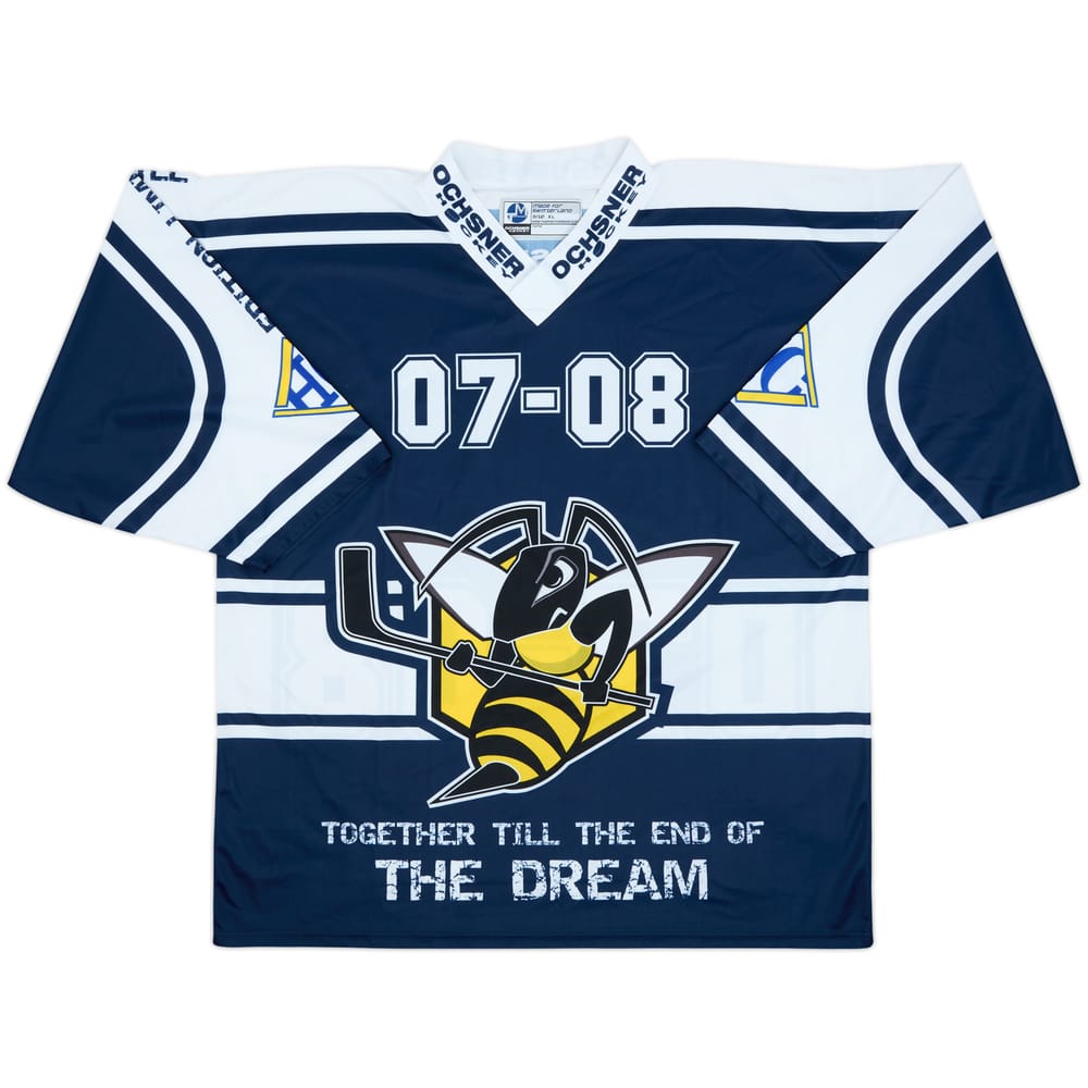 2007-08 HC La Chaux-de-Fonds Play-Off Ochsner Hockey Jersey - 9/10 - (XL)