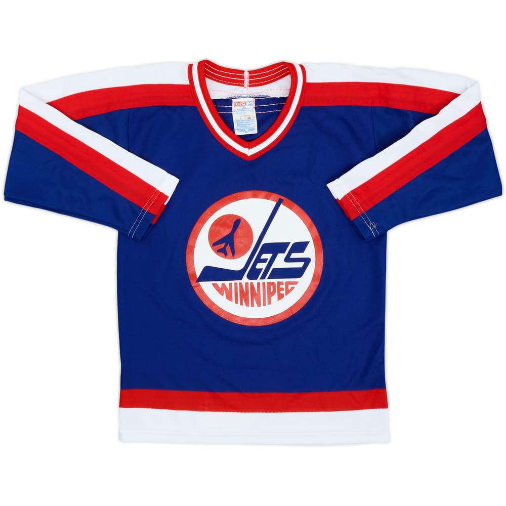 1980-90 Winnipeg Jets CCM Replica Away Jersey - 8/10 - (M.Boys)
