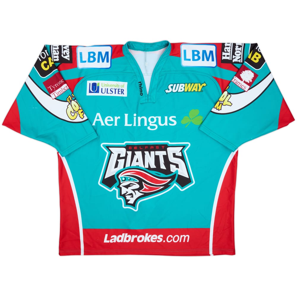 2010-11 Belfast Giants #20 Rhino Authentic Away Jersey - 7/10 - (4XL)