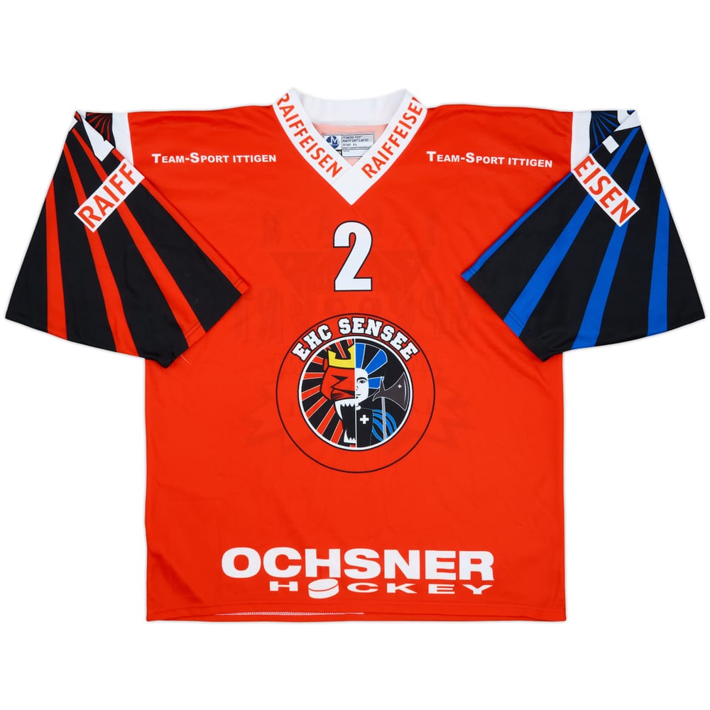 2000-02 EHC Sensee #2 Ochsner Hockey Home Jersey - 7/10 - (XL)