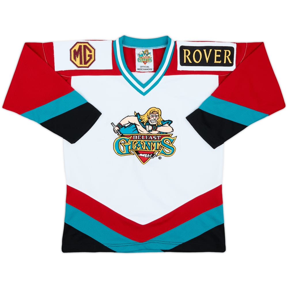 2003-04 Belfast Giants Home Jersey - 8/10 - (L.Boys)