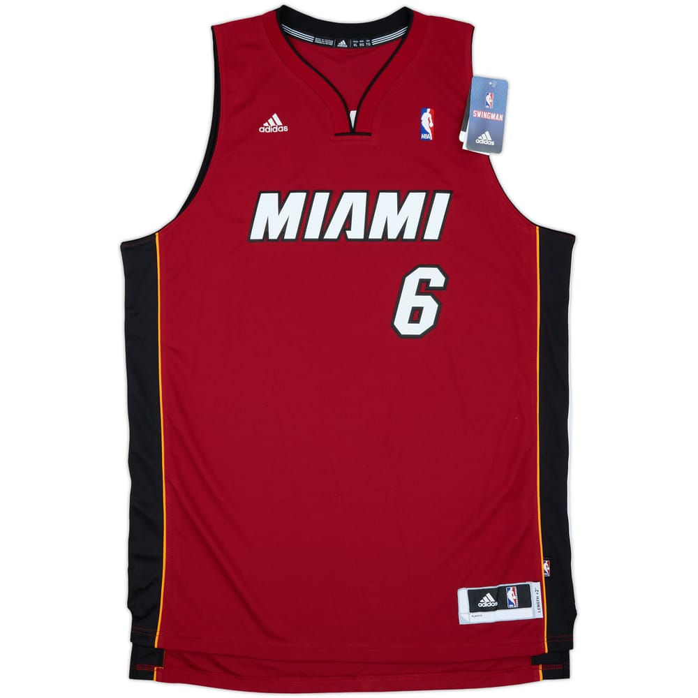 2010-14 Miami Heat James #6 adidas Swingman Alternate Jersey (XL)