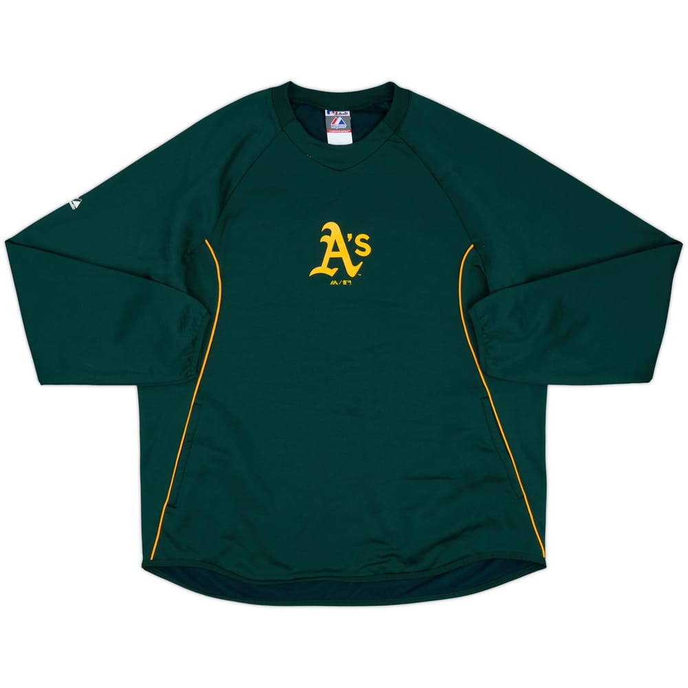 2012 Oakland Athletics Majestic Training Sweat Top - 9/10 - (M)