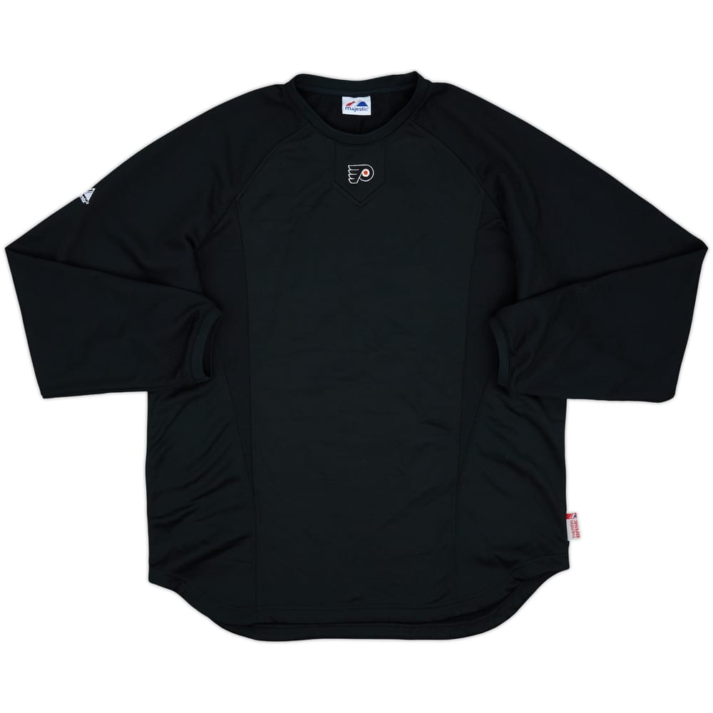 2010-11 Philadelphia Flyers Majestic Training Sweat Top - 9/10 - (L)