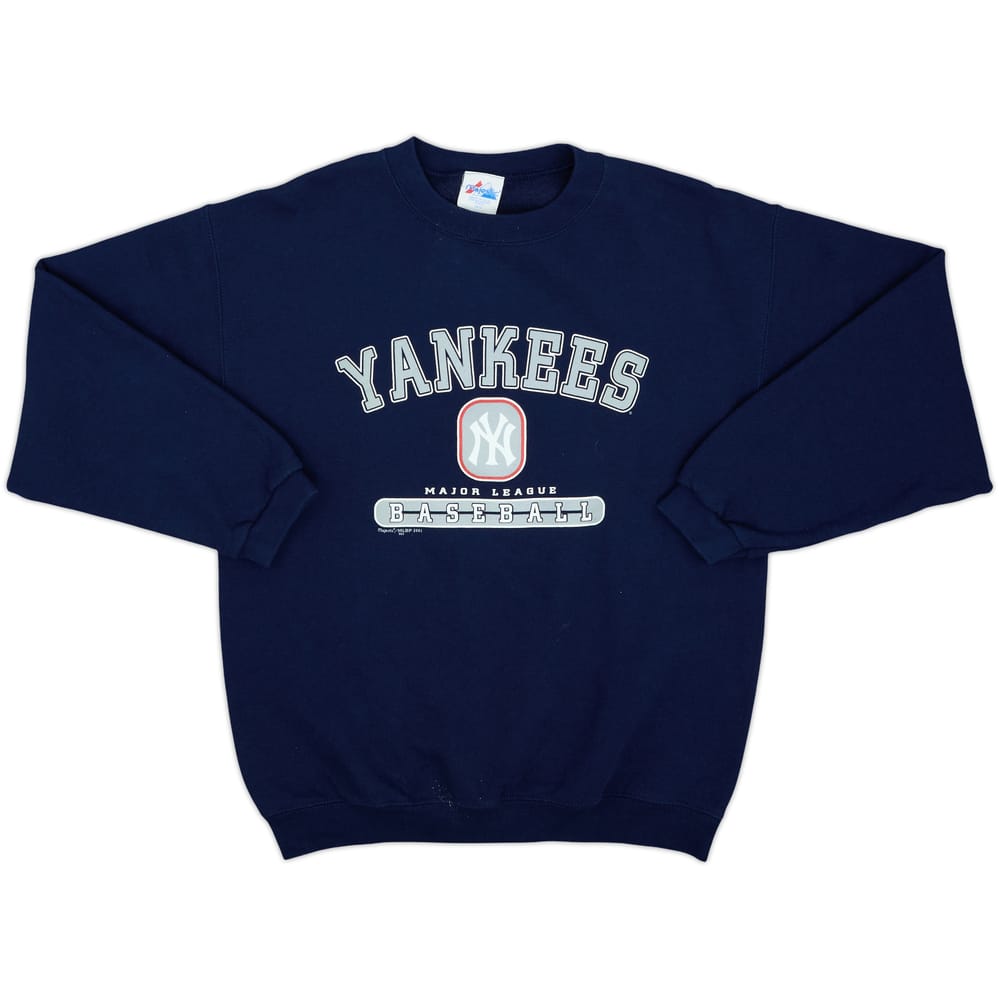 2001 New York Yankees Majestic Sweat Top - 9/10 - (M)