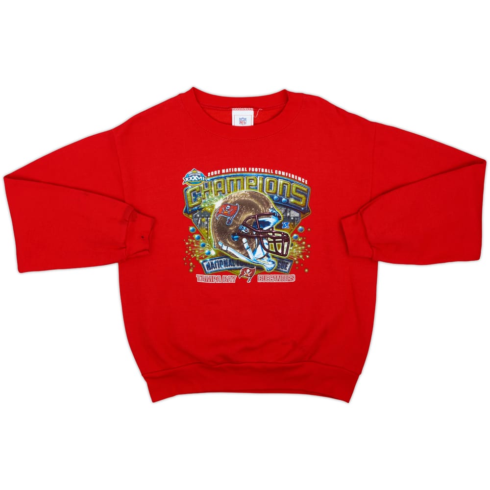 2002 Tampa Bay Buccaneers NFC Champions NFL Sweat Top - 6/10 - (L.Boys)