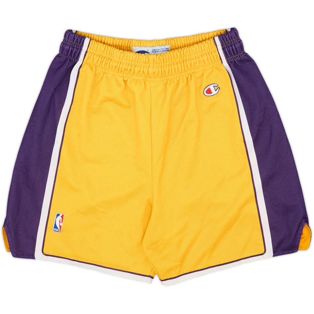 1999-04 LA Lakers Champion Home Shorts - 8/10 - (M)