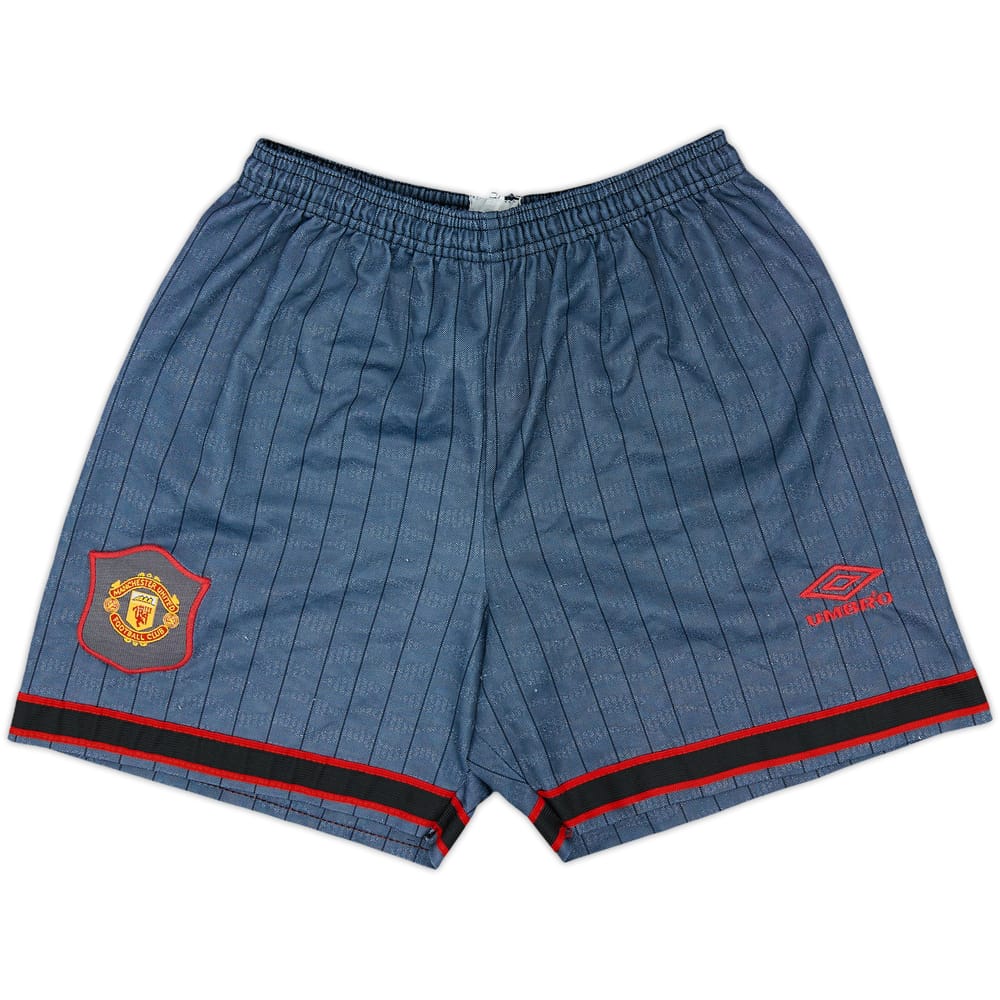 1995-96 Manchester United Shorts de visitante - 8/10 - (S)