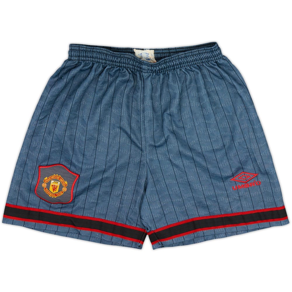 1995-96 Manchester United Shorts de visitante - 8/10 - (S)