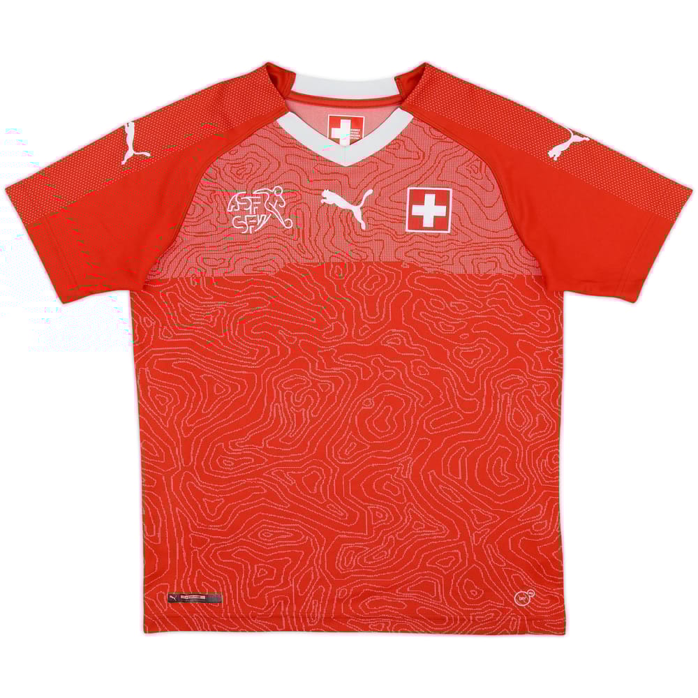 2018-20 Switzerland Home Shirt - 7/10 - (XL.Boys)