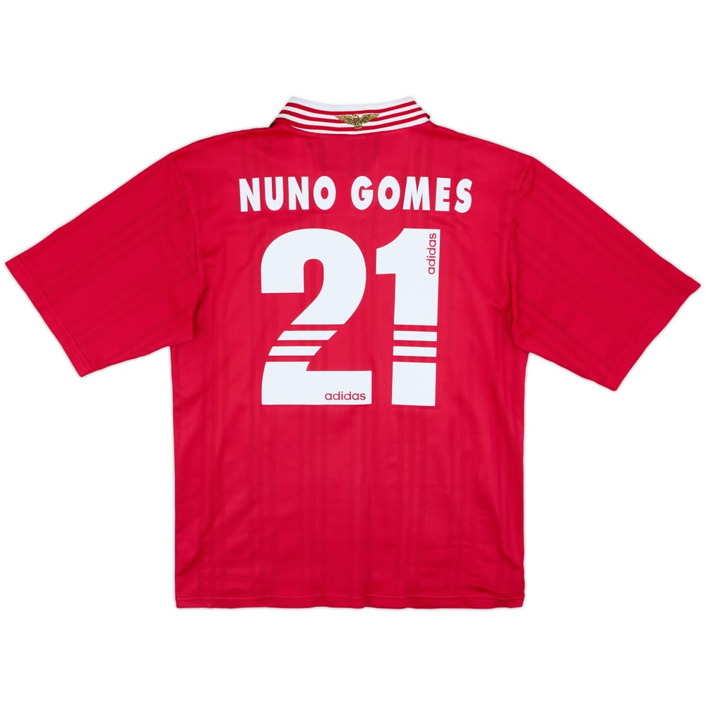 1997-98 Benfica Home Shirt Nuno Gomes #21 - 6/10 - (M)