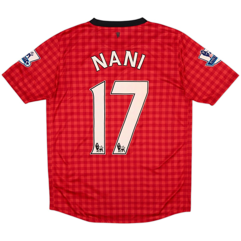 2012-13 Manchester United Home Shirt Nani #17 - 5/10 - (XL.Boys)