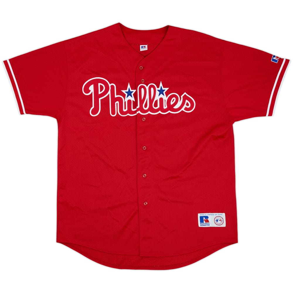 2000-02 Philadelphia Phillies Russell Athletic Jersey - 9/10 - (L)