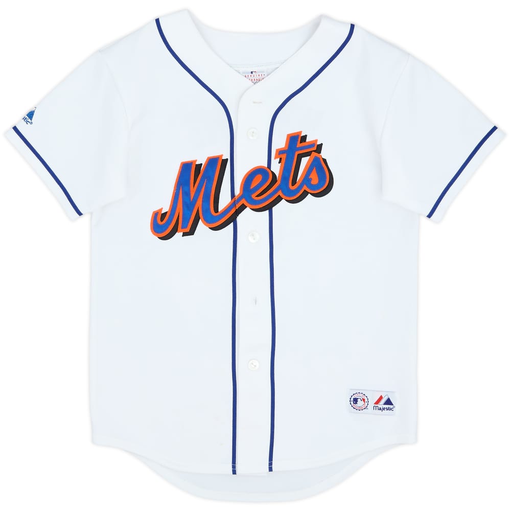 2004-08 New York Mets Wright #5 Majestic Home Jersey - 5/10 - (M.Boys)