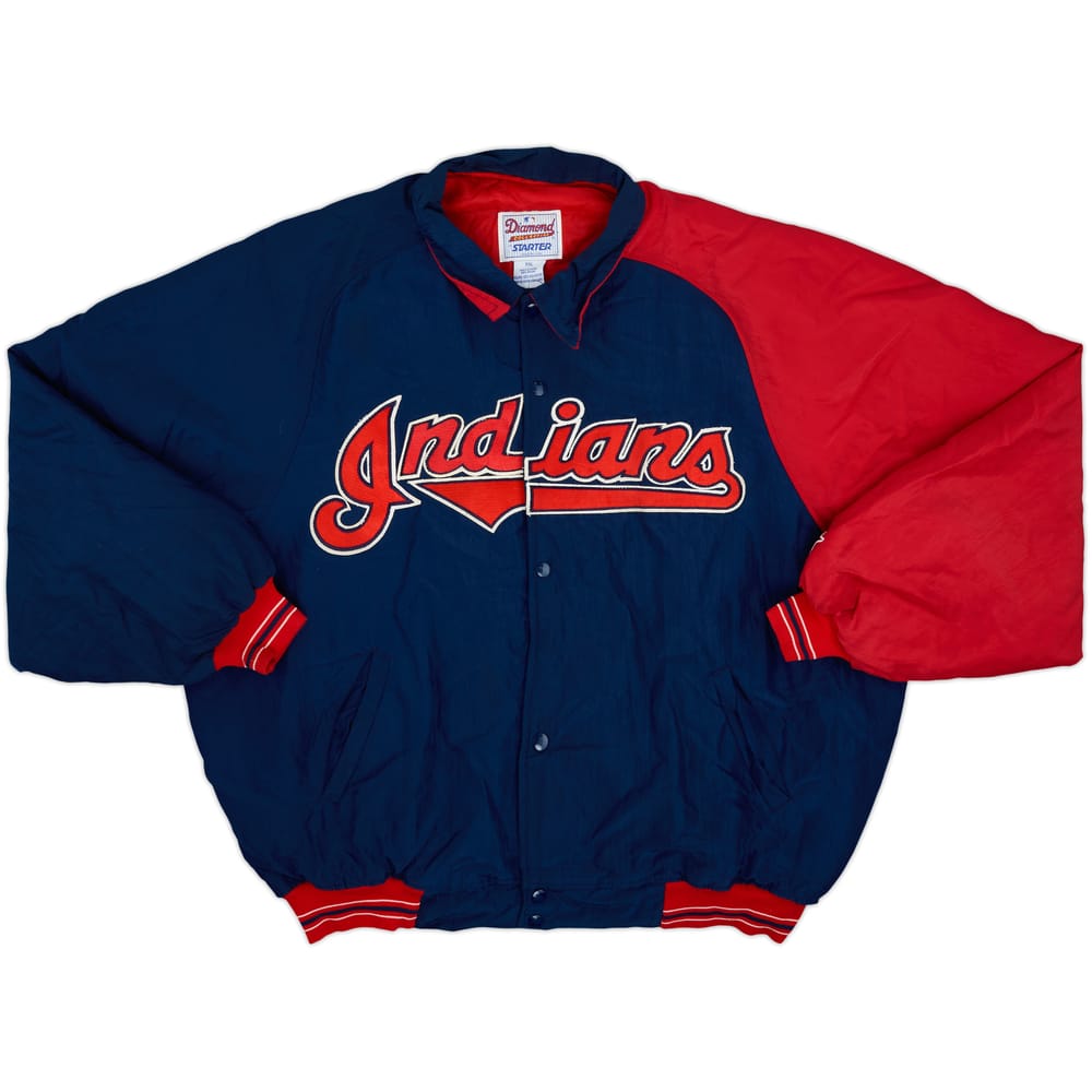 1990s Cleveland Indians Starter Dugout Jacket - 8/10 - (XXL)