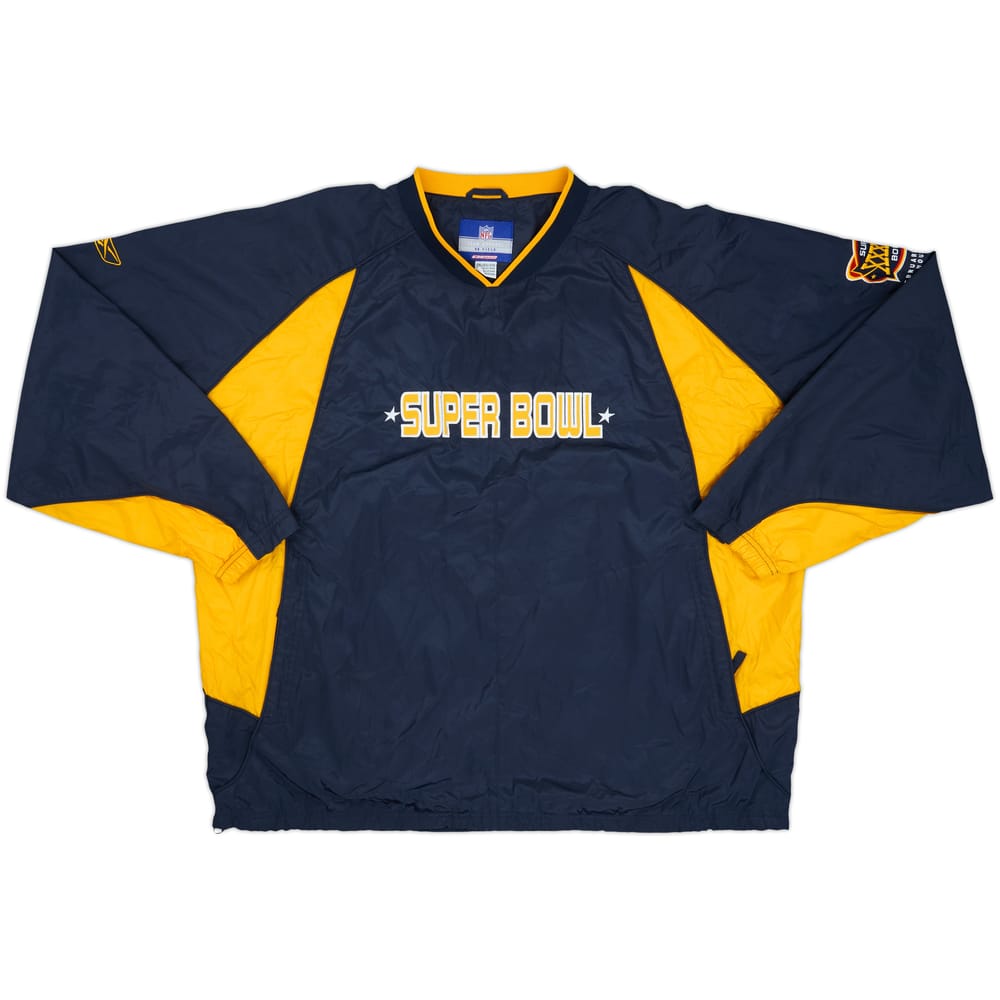 2004 Super Bowl XXXVIII Reebok Pullover Windbreaker Jacket - 9/10 - (XXL)