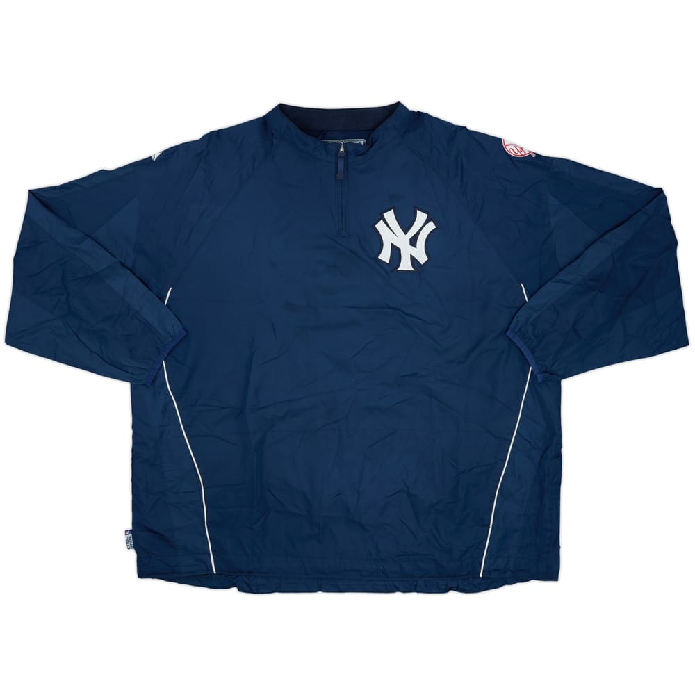 2014 New York Yankees Majestic 1/4 Zip Training Jacket - 8/10 - (4XL)