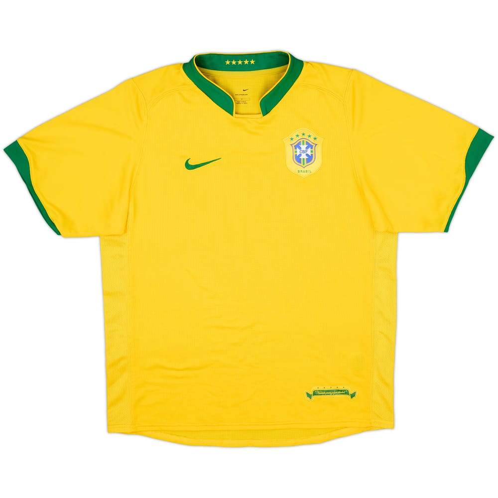 Camiseta de local de Brasil 2006-08 - 7/10 - (Mujeres M)