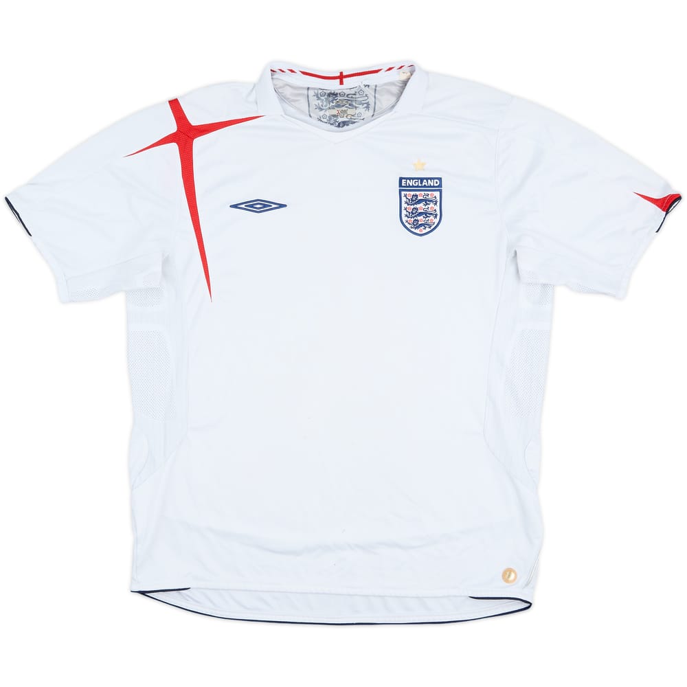 2005-07 Inglaterra Camiseta Local - 5/10 - (XL)