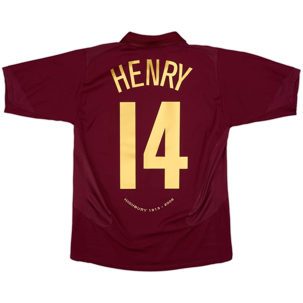 2005-06 Arsenal Home Shirt Henry #14 - 7/10 - (XL.Boys)