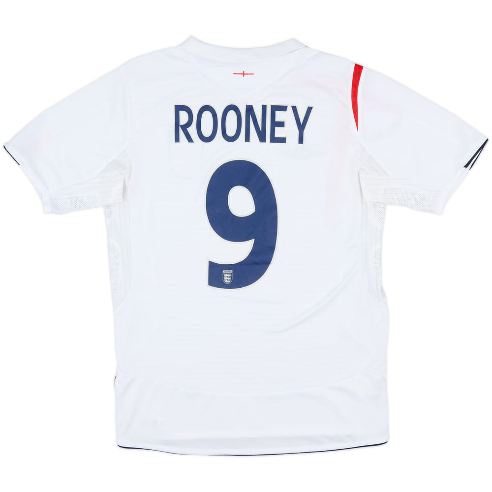 Camiseta de local de Inglaterra 2005-07 Rooney #9 - 6/10 - (S)