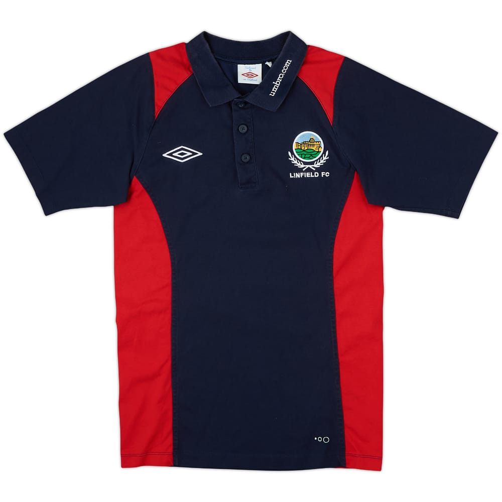 2010-11 Linfield Umbro Polo Shirt - 8/10 - (S)