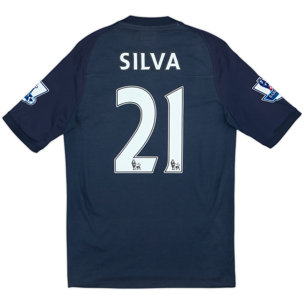 2010-12 Manchester City Away Shirt Silva #21 - 9/10 - (S)