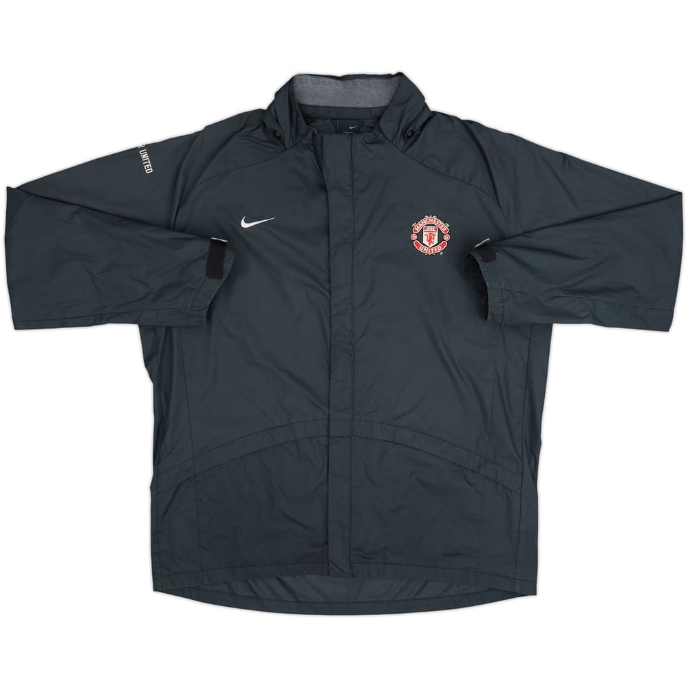 2009-10 Manchester United Nike Hooded Rain Jacket - 6/10 - (L)