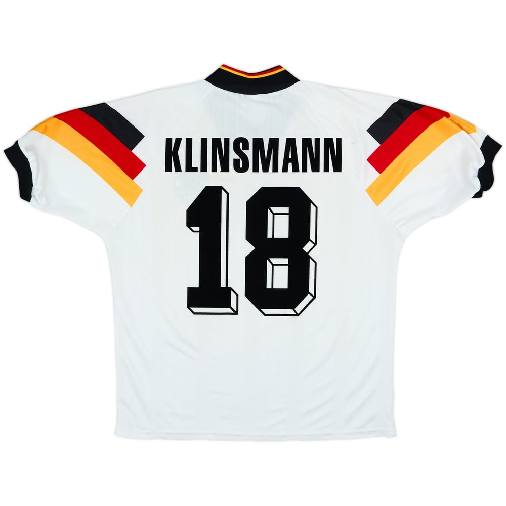 1992-94 Germany Home Shirt Klinsmann #18 - 7/10 - (M/L)