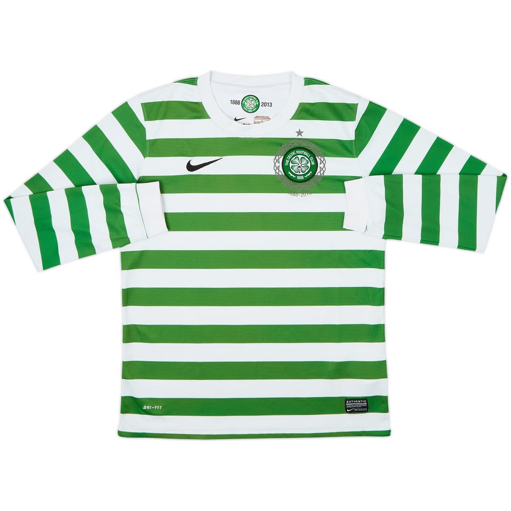 2012-13 Celtic '125th Anniversary' Home L/S Shirt - 9/10 - (L.Boys)